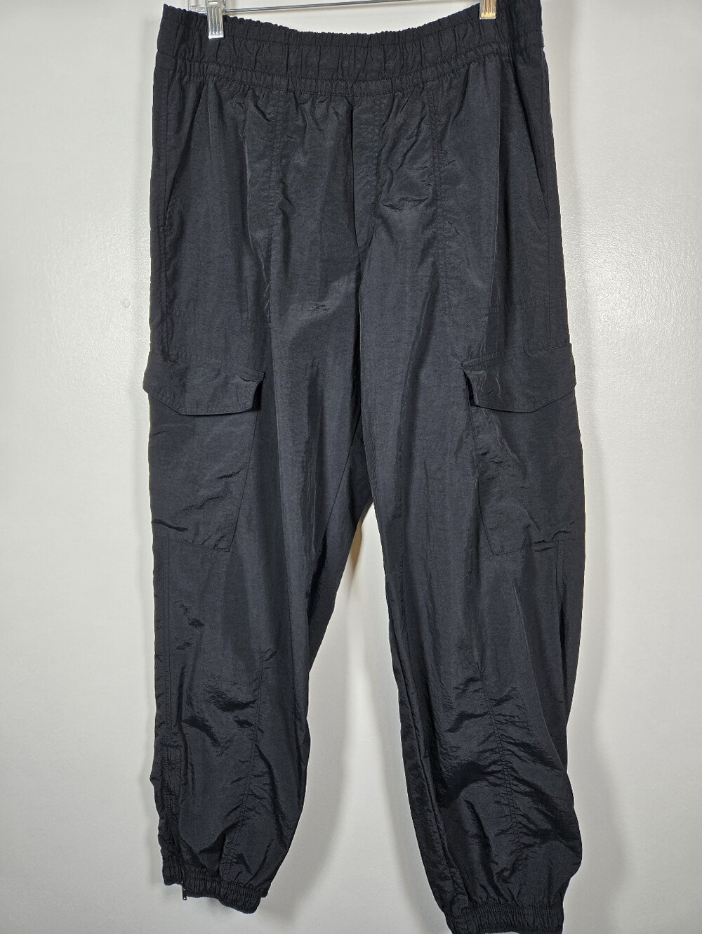 Old Navy Black Jack Nylon Outdoor Cargo Jogger Pants Mens Large Hiking Camping